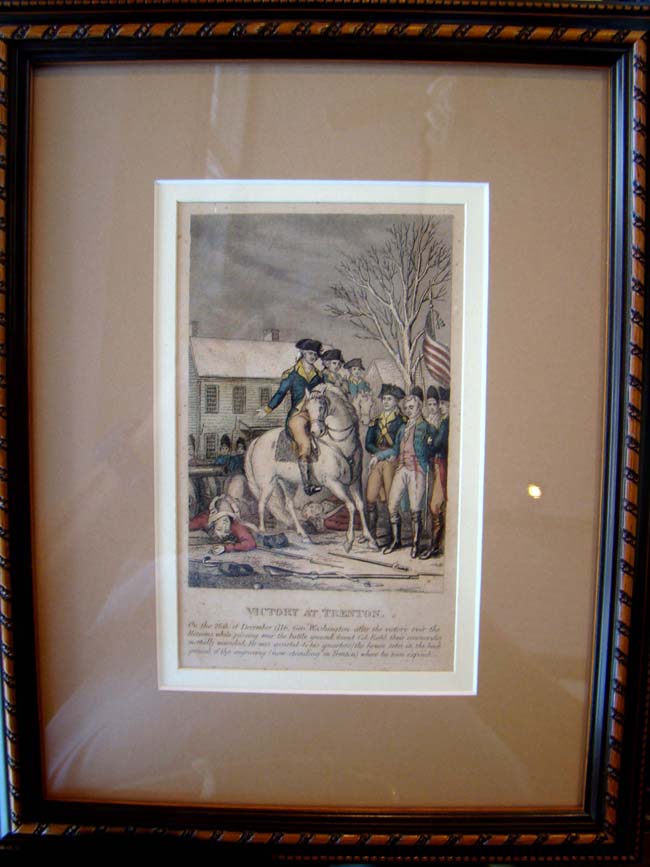 A fine late 18th century hand colored engraving of Washington's Victory at Trenton 26 Dec.1776 — image 2